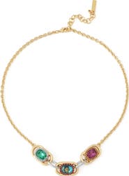 Kurt Geiger London Gemstone Frontal Chain Necklace