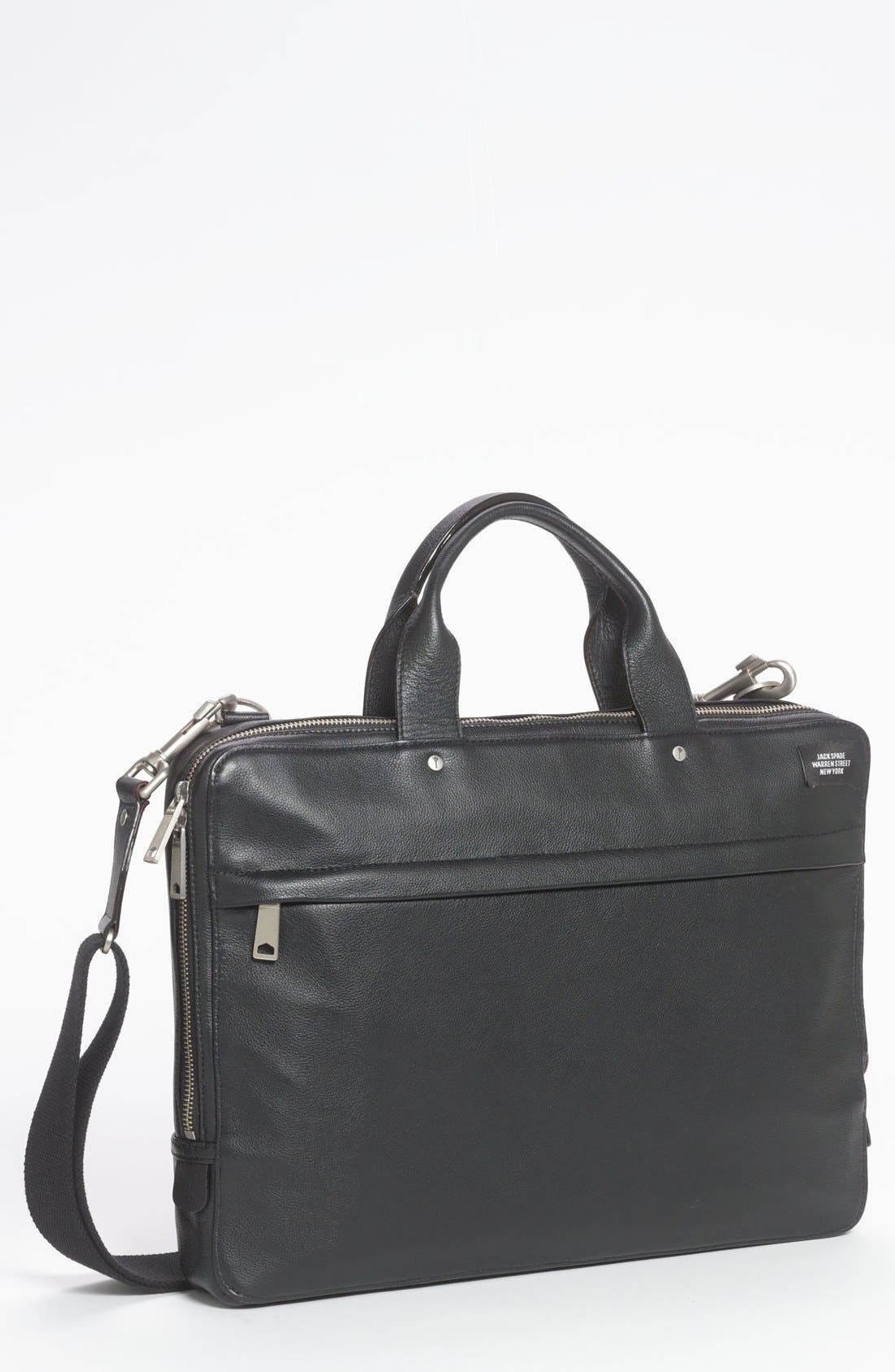 Jack Spade Slim Leather Briefcase (Men) | Nordstrom