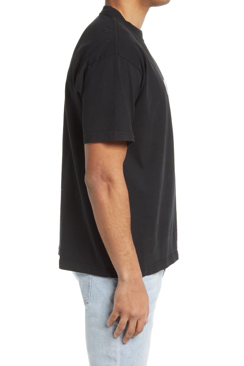 Men's Cotton Graphic Logo Tee, Alternate, color, PIGMENT FADED BLACK