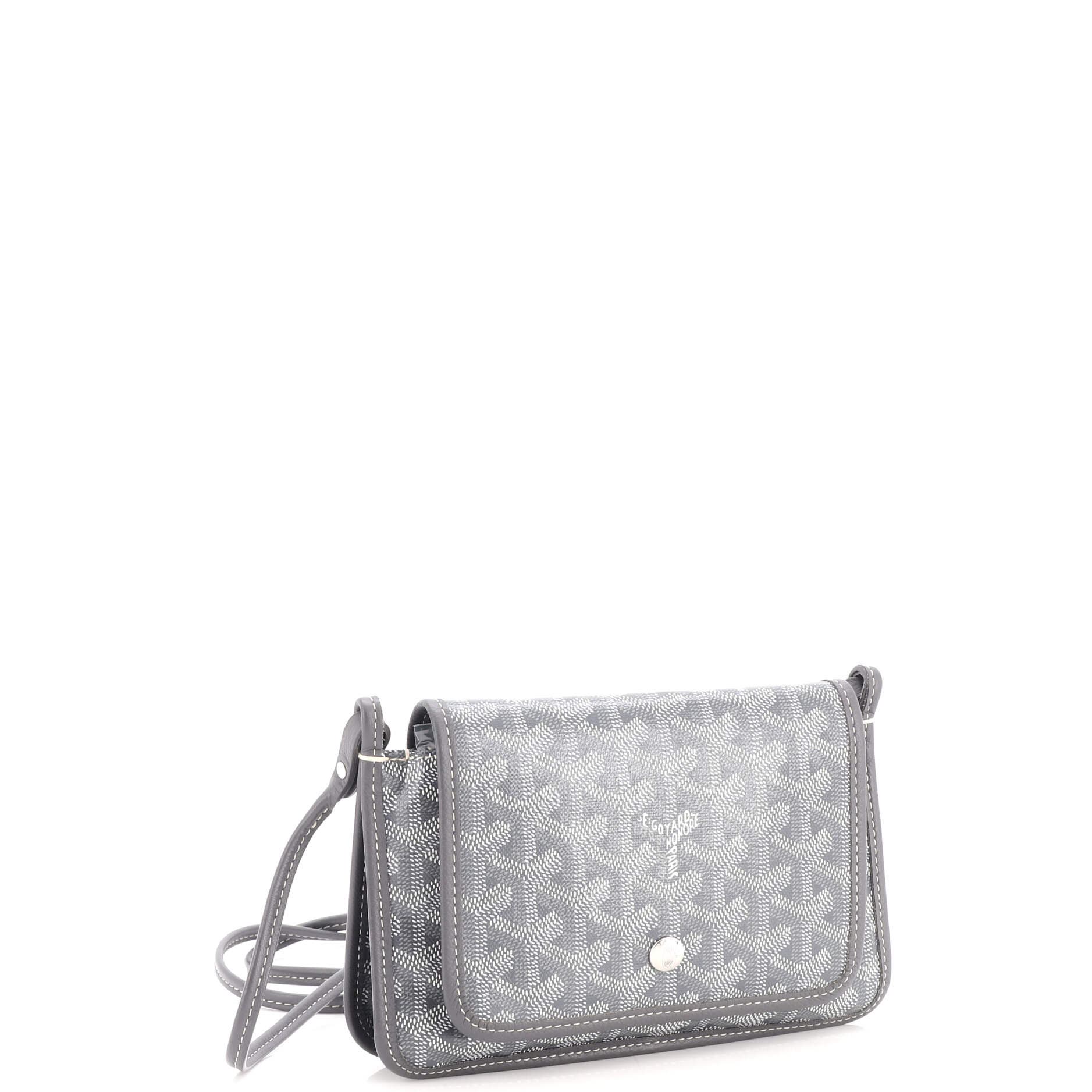 Plumet Clutch Wallet Coated Canvas, Alternate, color, Grey