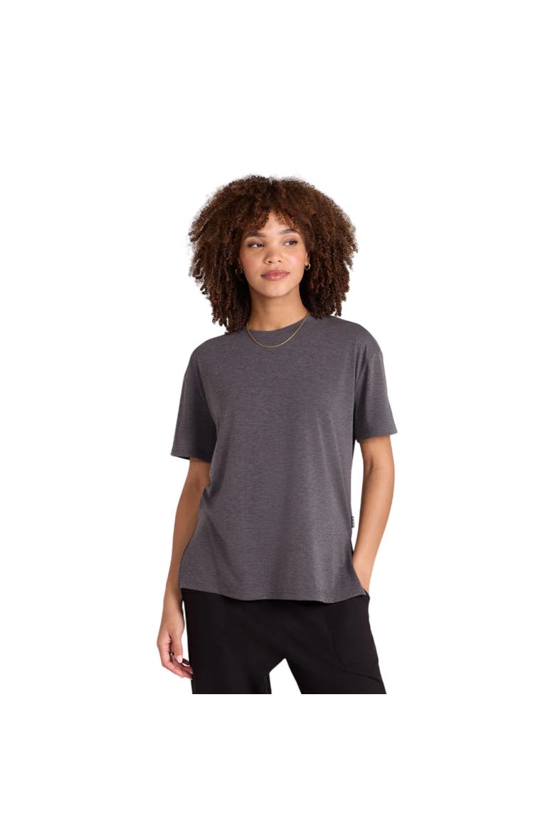 Sarah Short-Sleeved Active T-Shirt, Alternate, color, Charcoal