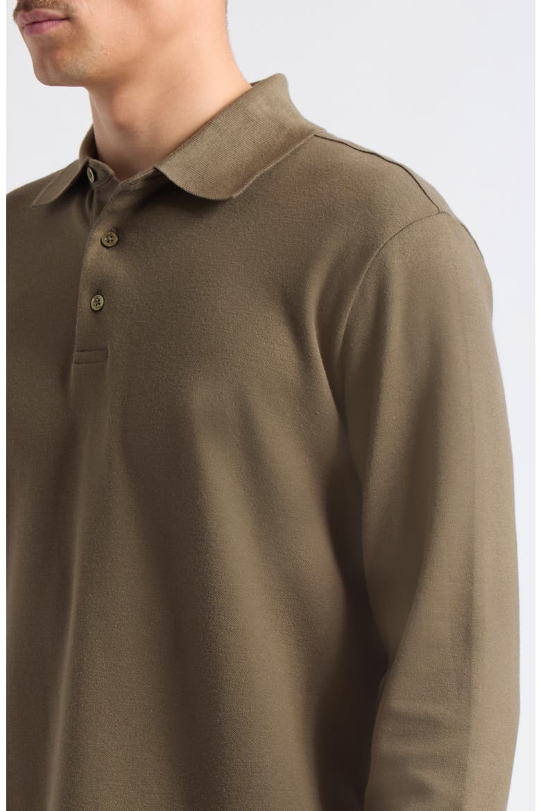 Cotton & Cashmere Jersey Polo, Alternate, color, 7730 ARMY GREEN