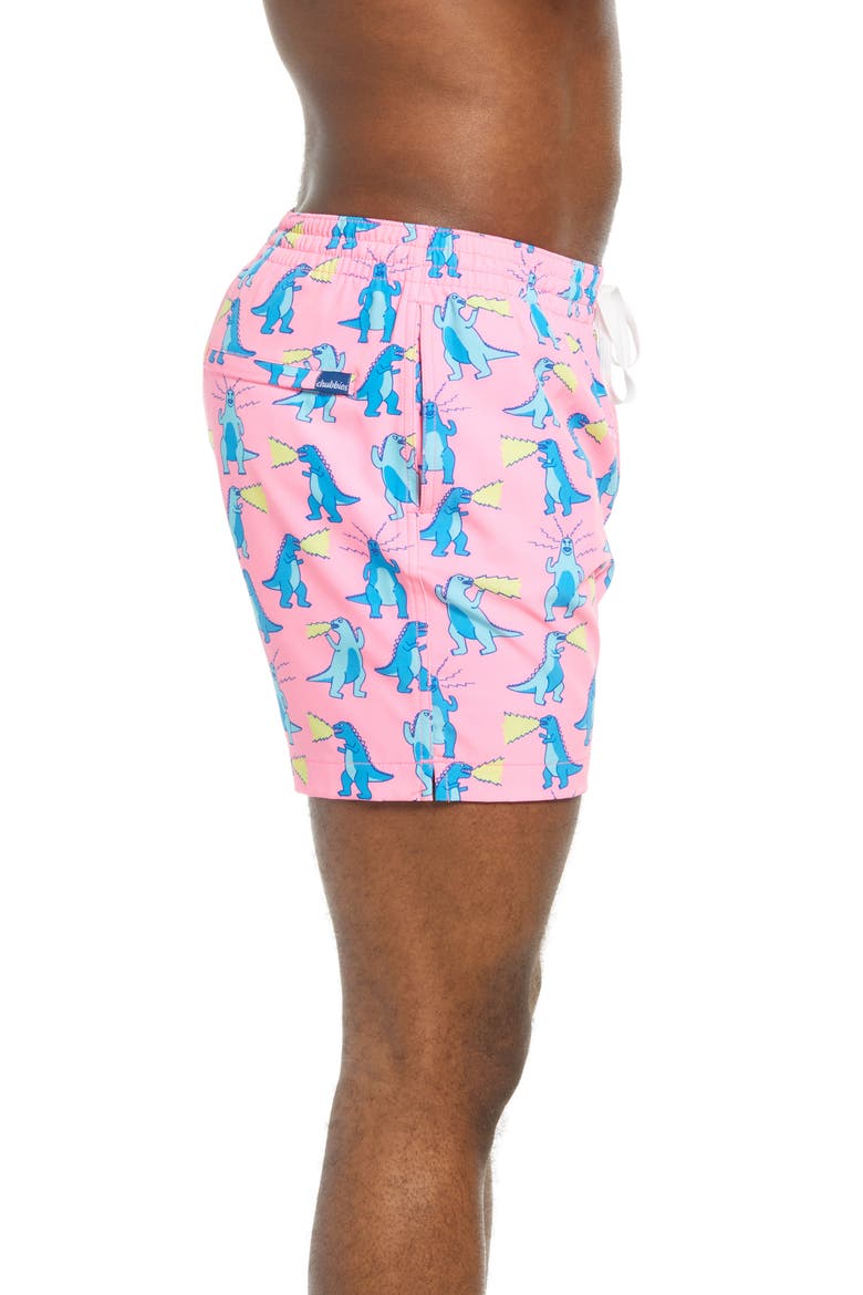 The Hear Me Roars 5 1/2-Inch Swim Trunks, Alternate, color, PINK