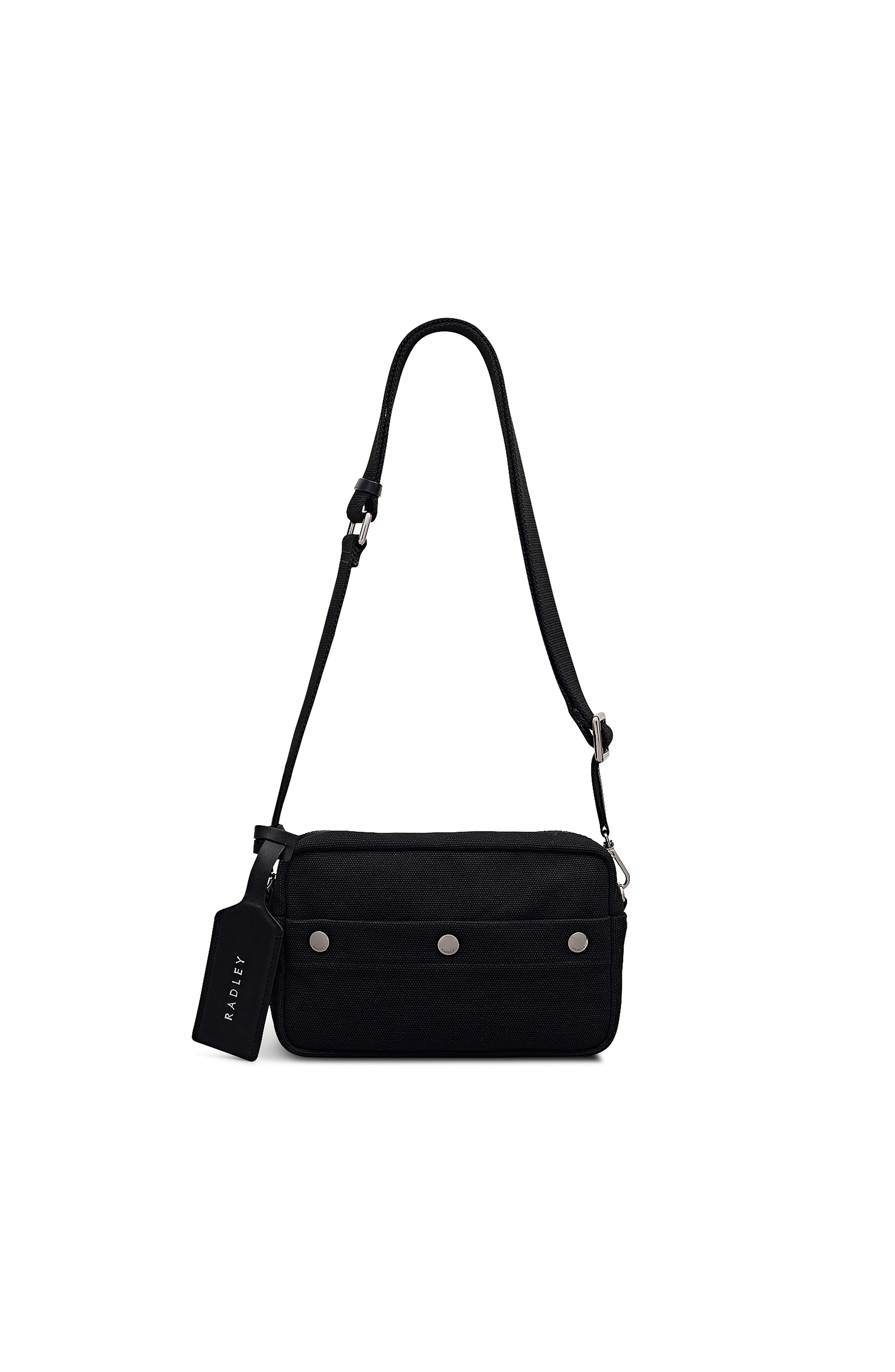 Radley Hadleigh Place Small Ziptop Crossbody Bag, Alternate, color, Black