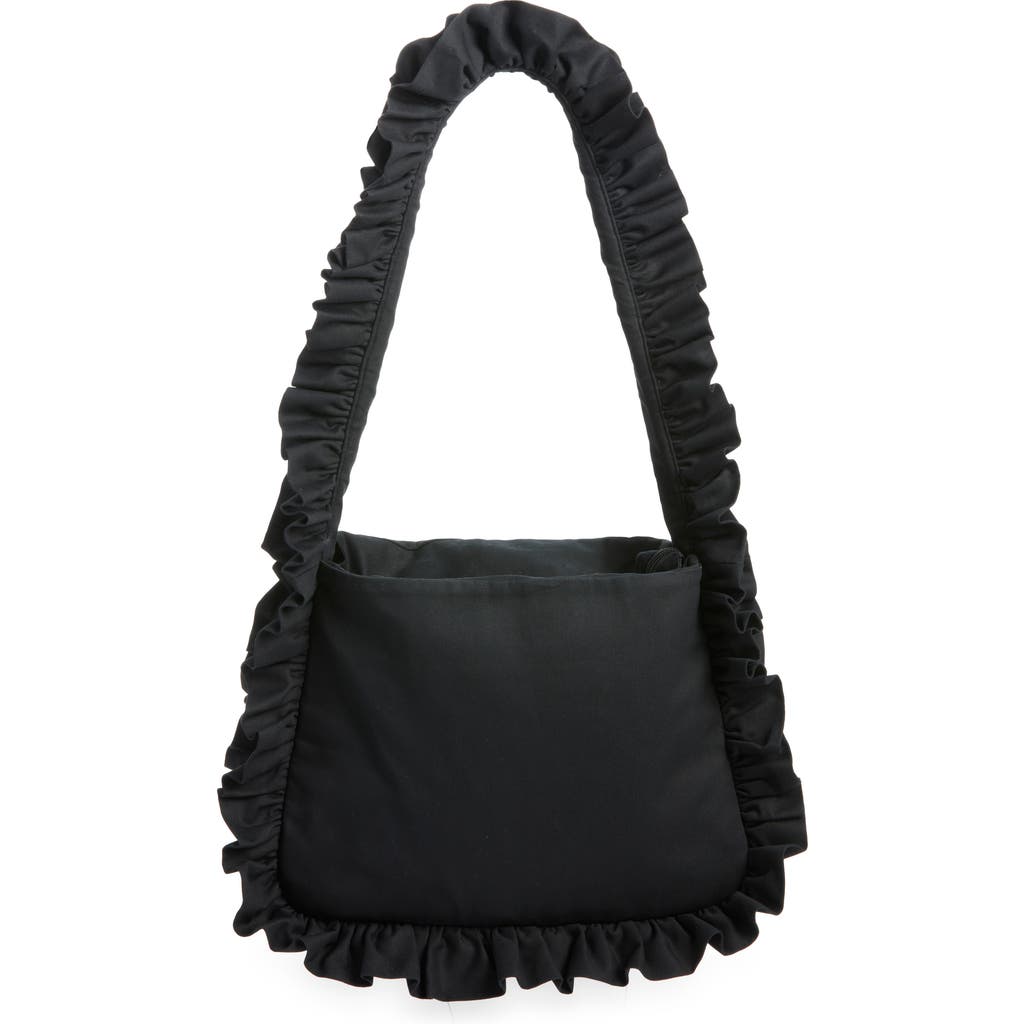 Baggy London Big Baggy Shoulder Bag In Black