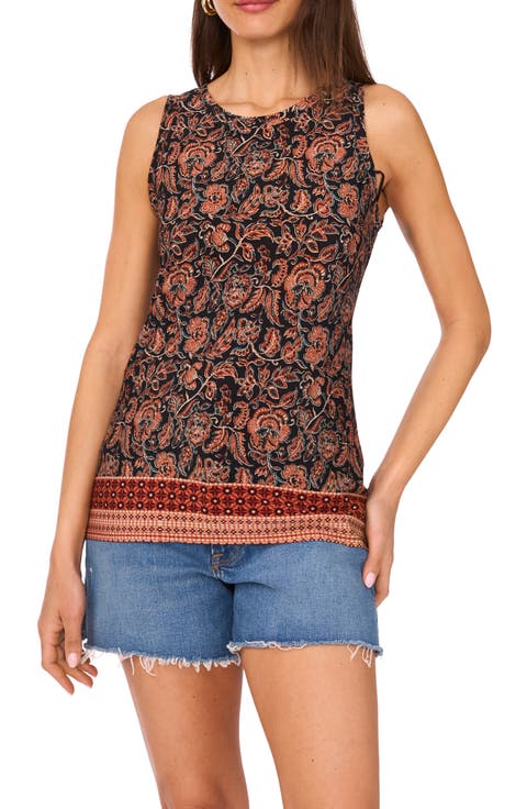 Sleeveless Keyhole Tank