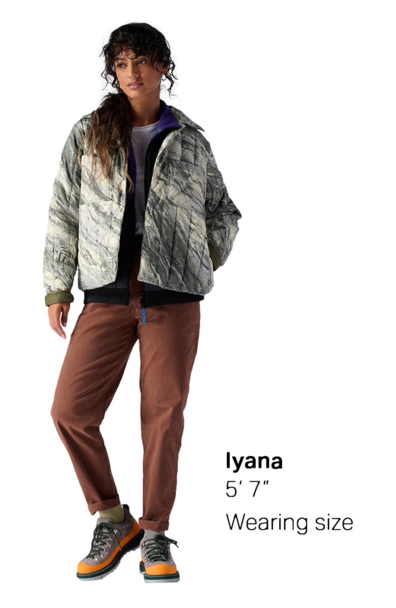 Backcountry Oakbury Print Synthetic Quilted Shirt Jacket - Women's, Alternate, color, Desert Stone Green Print