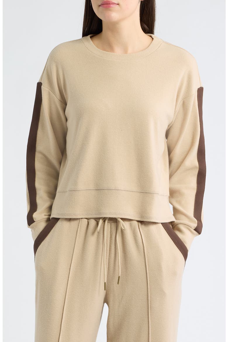 Track Sweatshirt, Main, color, TAN