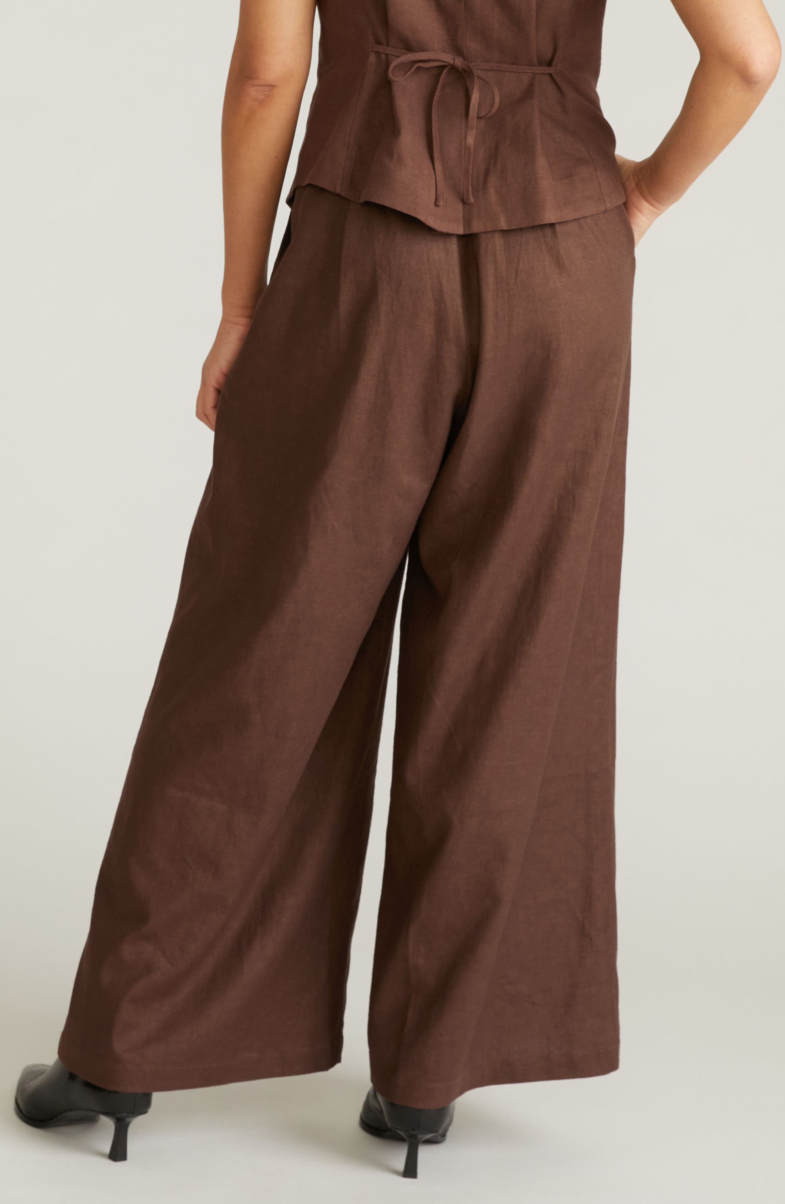 Palais Linen Blend Beach Pants - image 4