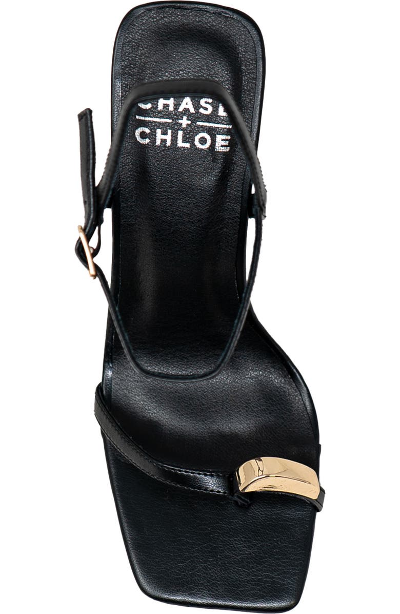 CHASE AND CHLOE Kamiko Square Toe Sandal, Alternate, color,
