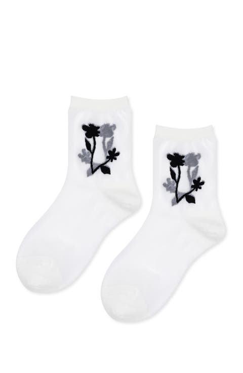 Shadowplay Sheer Quarter Socks