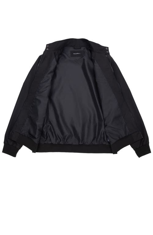 Rokka&rolla Classic Full Zip Bomber Jacket In Black