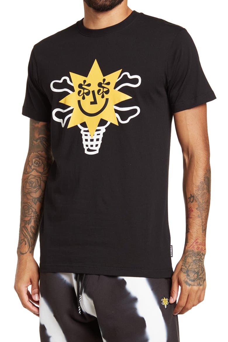 Sunspot Logo Graphic Tee, Main, color, BLACK