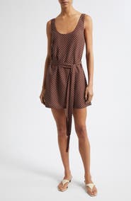 POSSE Evie Polka Dot Cowl Back Sheath Minidress