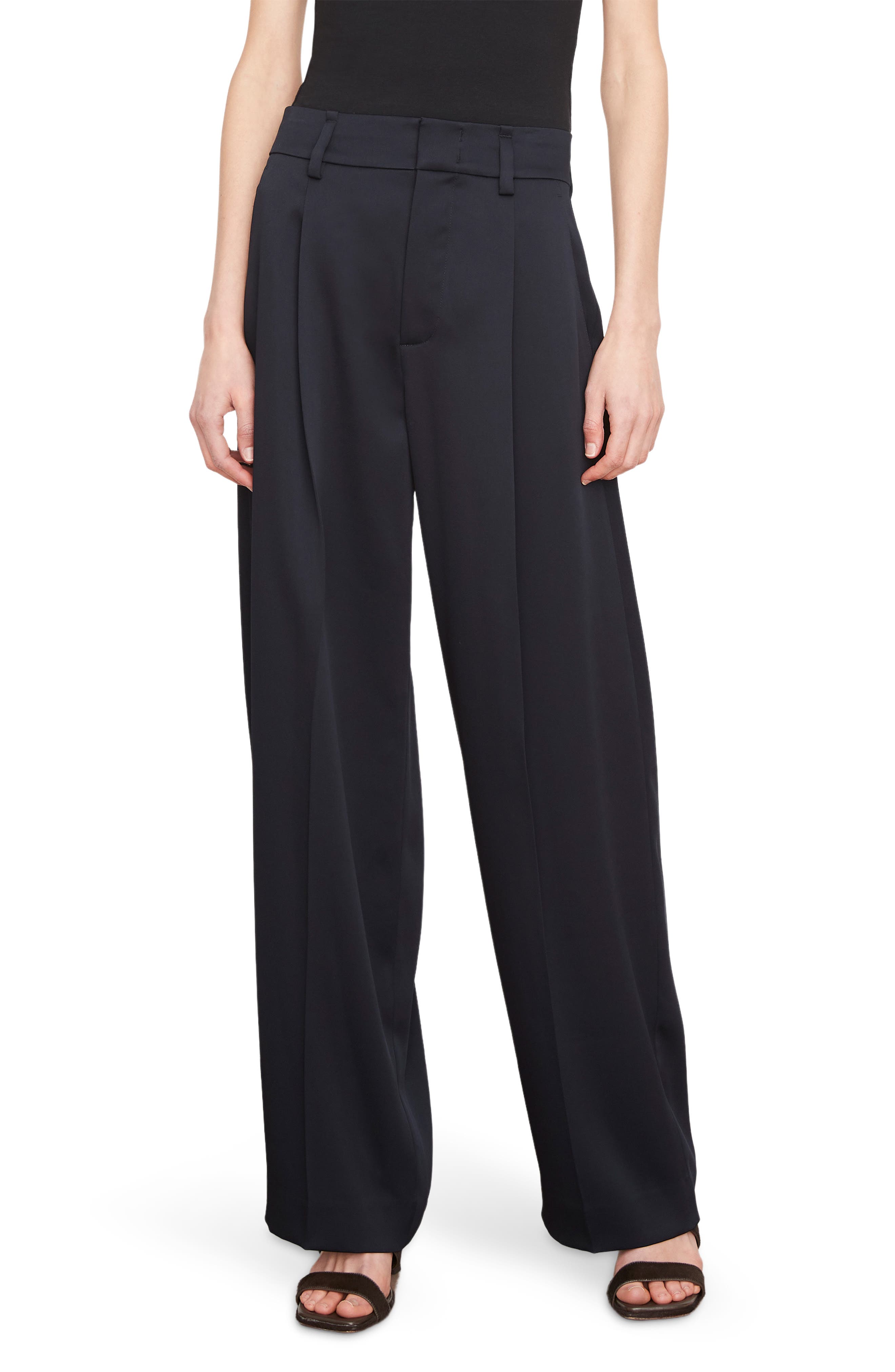 Vince Satin Wide Leg Pants