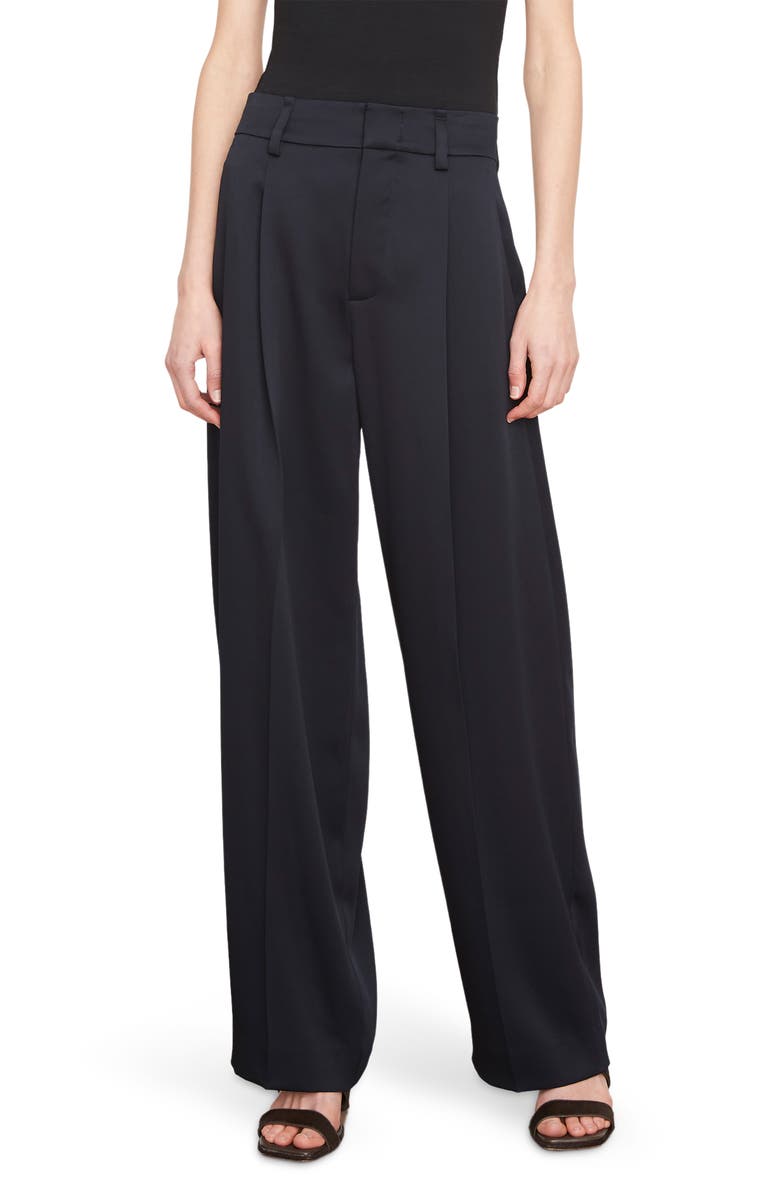 Vince Satin Wide Leg Pants, Main, color, Coastal