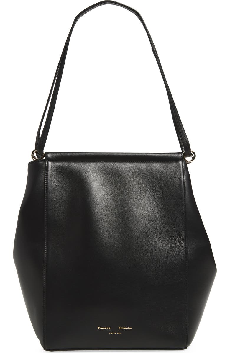 Proenza Schouler Reade Leather Shoulder Bag, Main, color, Black