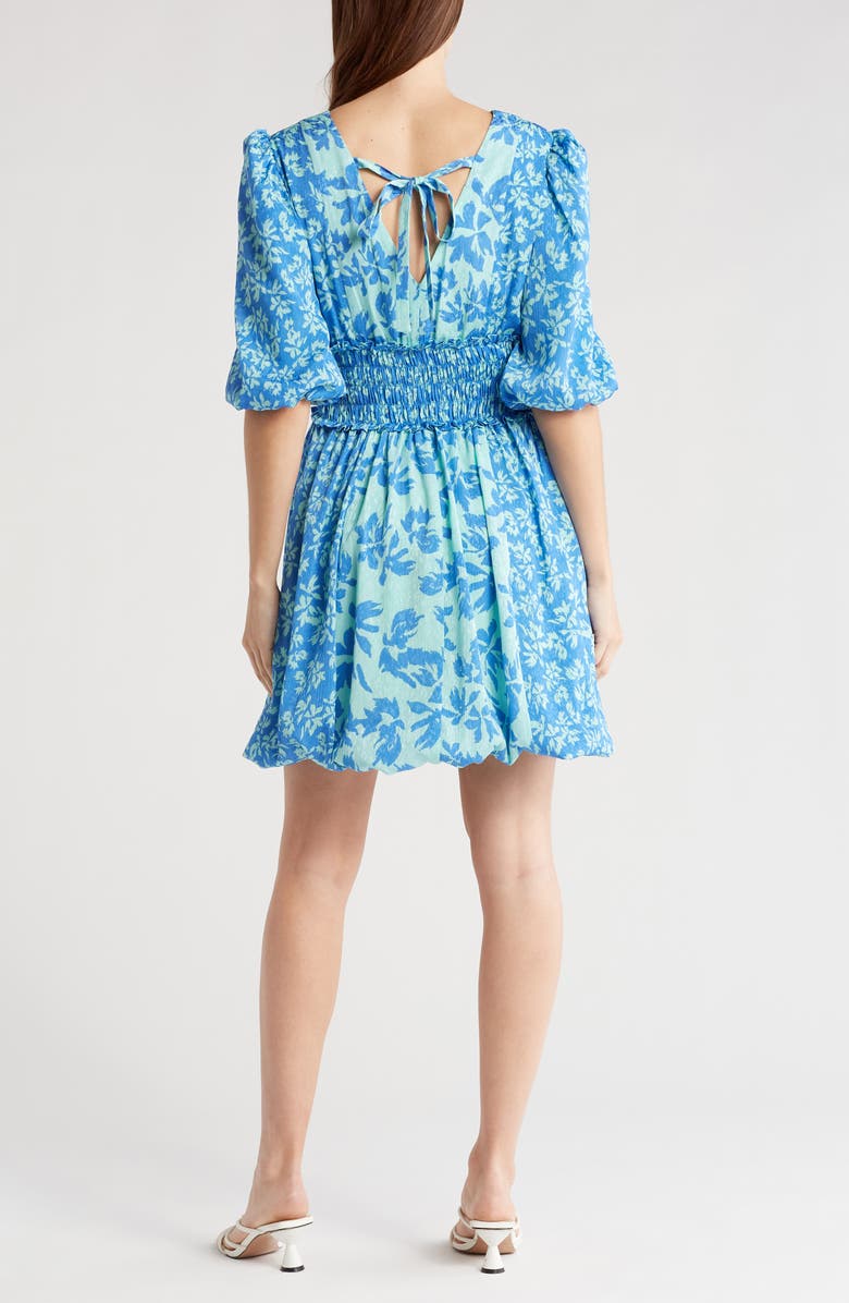 Taylor Dresses Burnout Bodice Jacquard Fit & Flare Dress, Alternate, color,