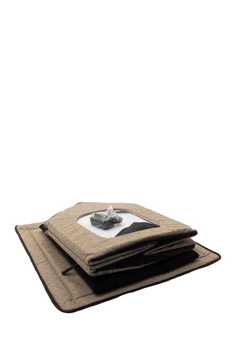 PET LIFE "Hush Puppy" Electronic Heating and Cooling Smart Collapsible Pet House - Small, Alternate, color,