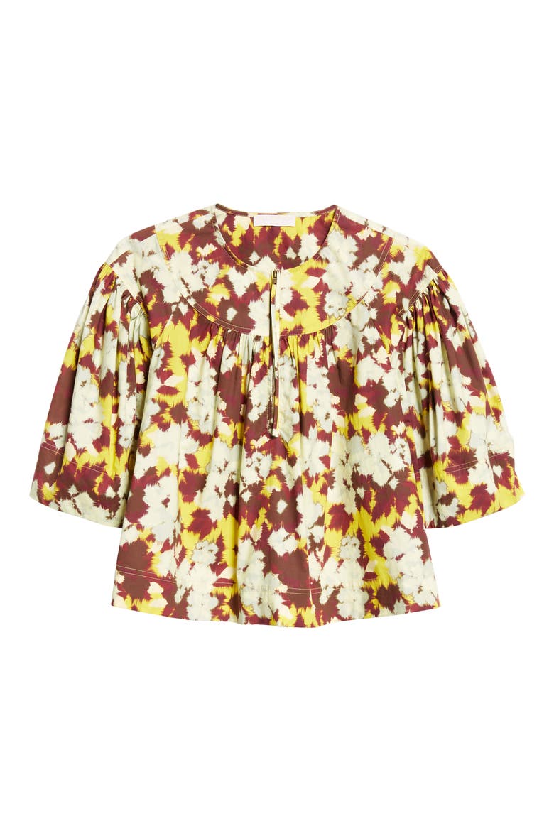 Lux Print Crop Top, Alternate, color, ACACIA