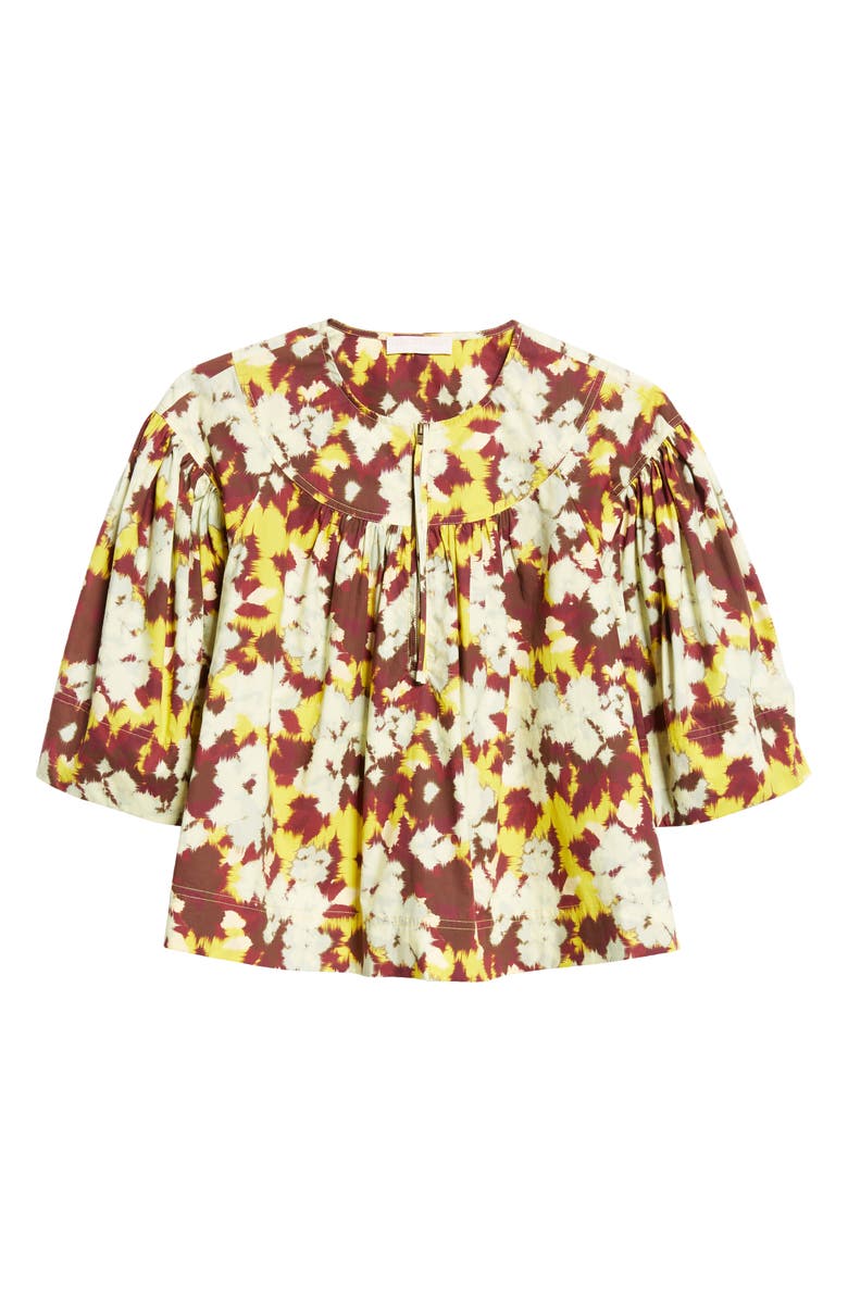 Ulla Johnson Lux Print Crop Top, Alternate, color, Acacia