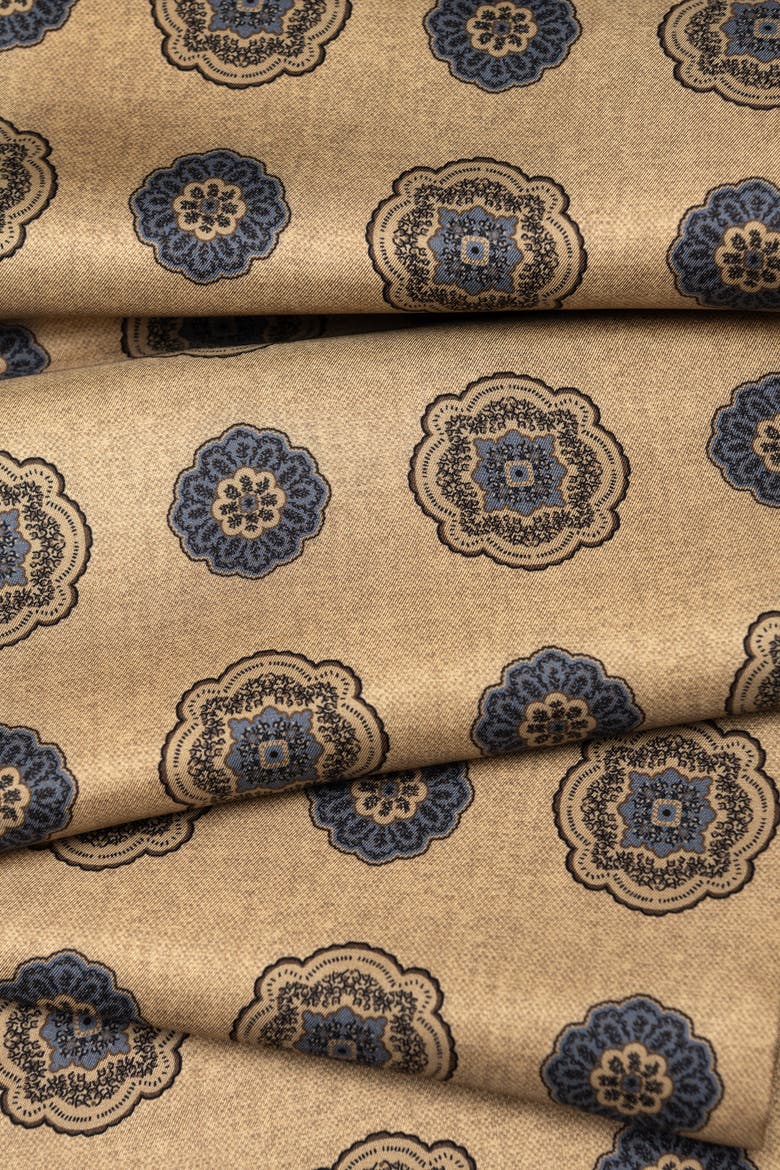 Silvestri - Silk Scarf for Men, Alternate, color, Golden Wheat