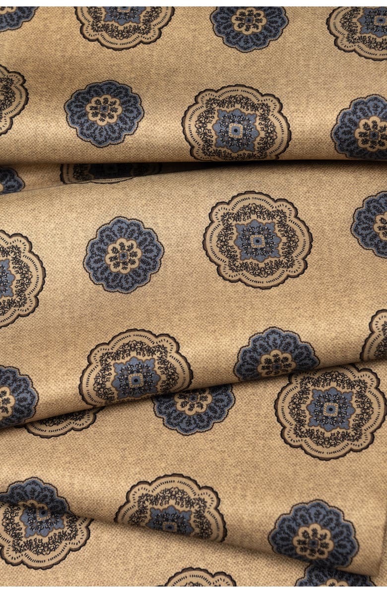 Elizabetta Silvestri - Silk Scarf for Men, Alternate, color, Golden Wheat