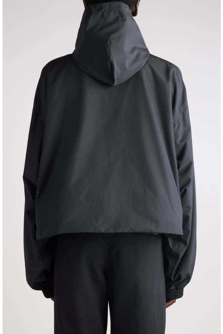 Logo Hooded Windbreaker Jacket, Alternate, color, 1000 BLACK