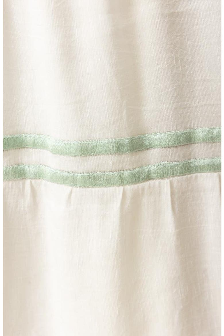 Saloni Tiered Midi Dress, Alternate, color, Off-White