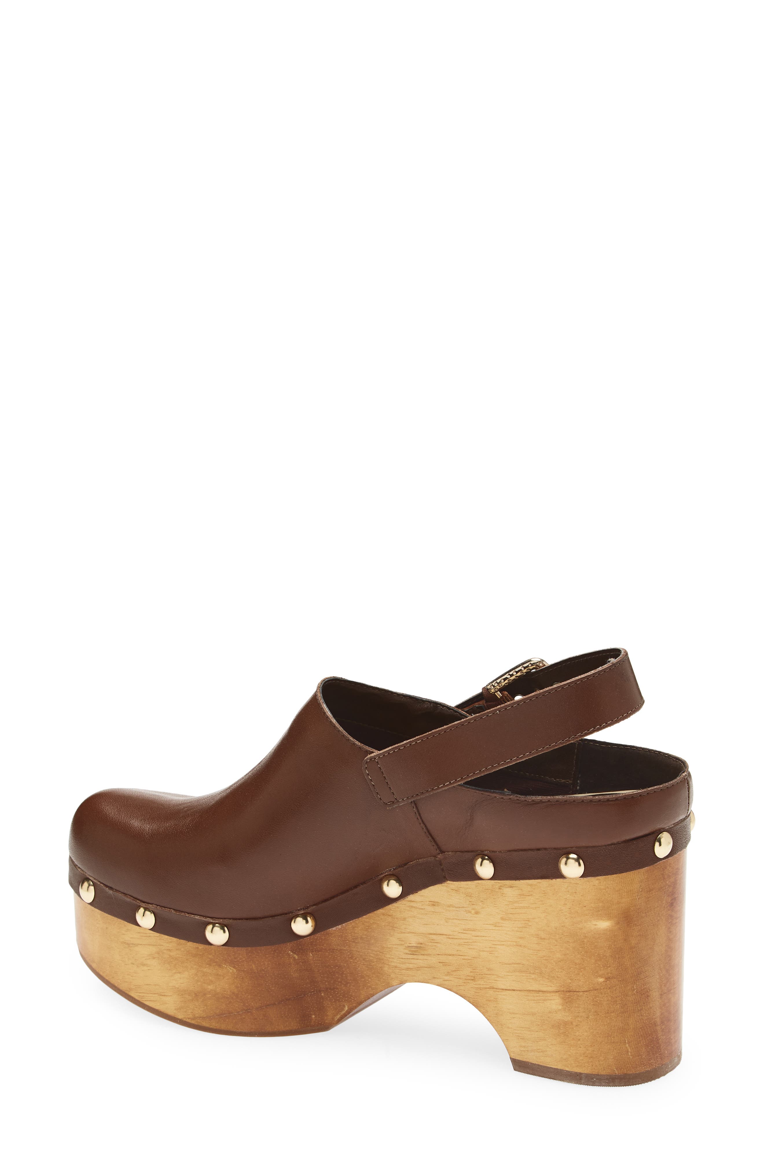 Dolce Vita Adelan Slingback Clog, Alternate, color, Brown Leather