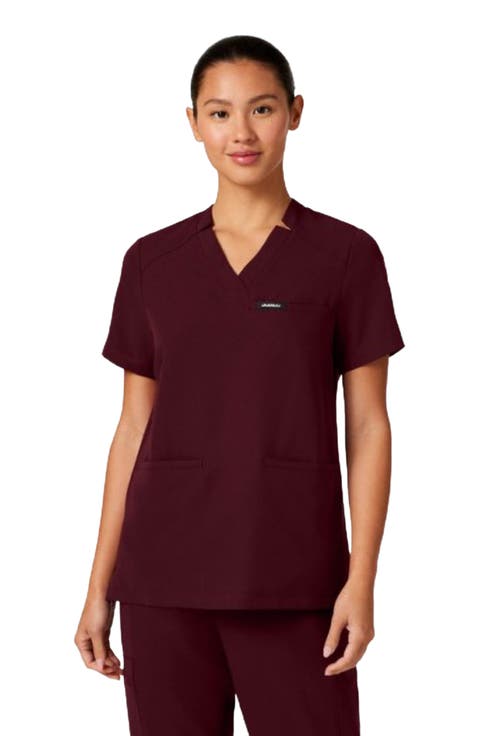 Helia Women's 3-Pocket Classic Notched V-Neck Scrub Top