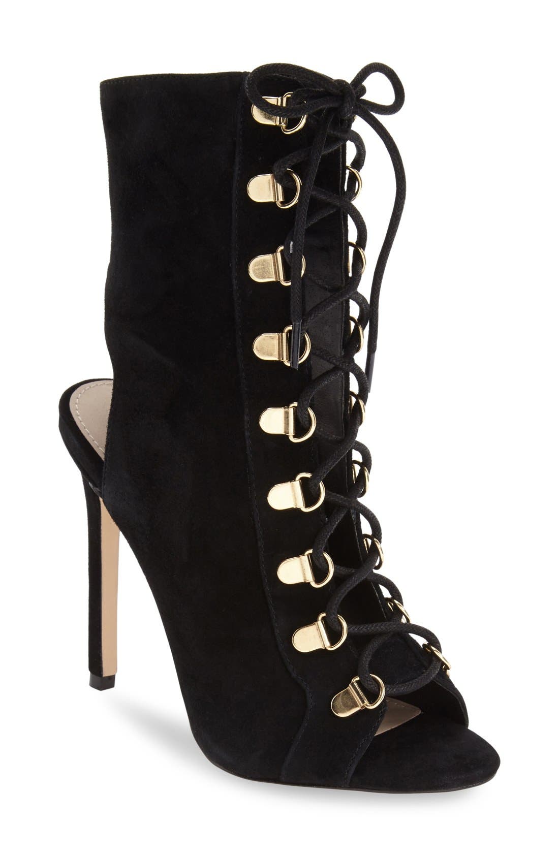 Steve Madden 'Kennee' Open Toe Bootie, Main, color, 