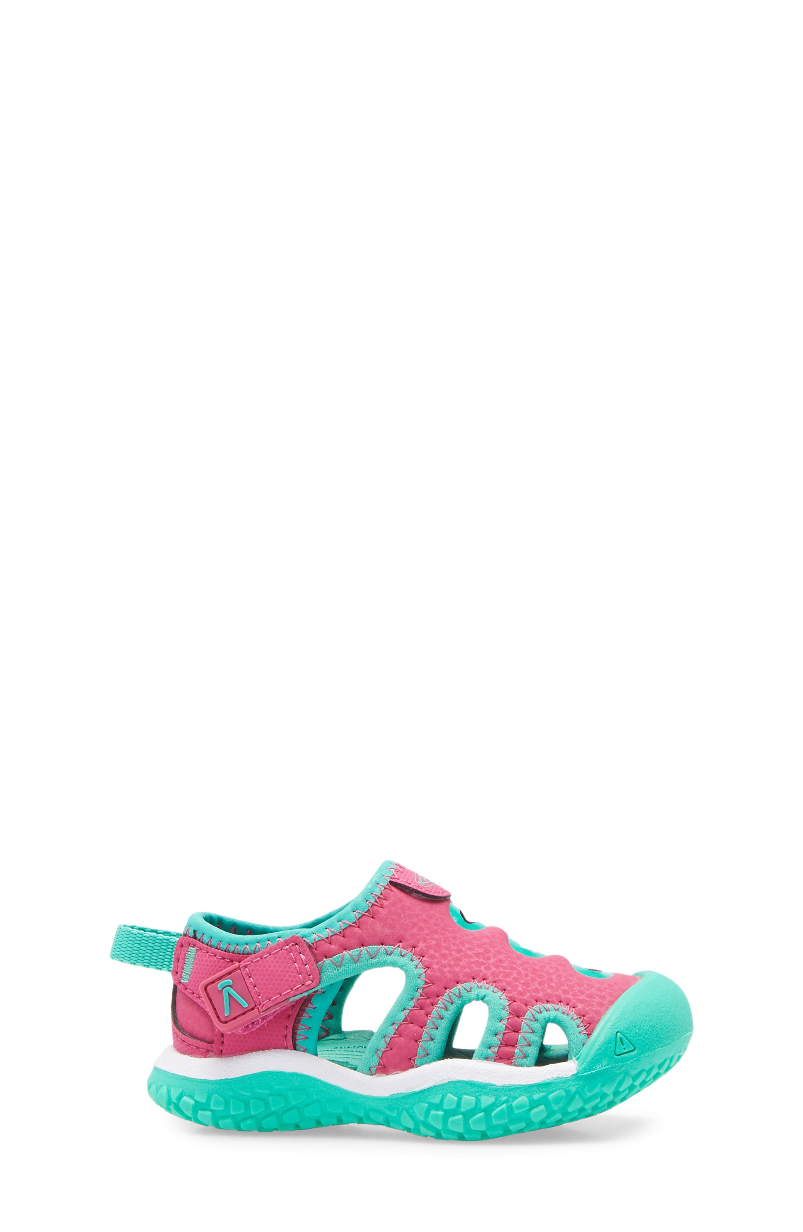 Stingray Sandal, Alternate, color, VERY BERRY/ PEACOCK GREEN