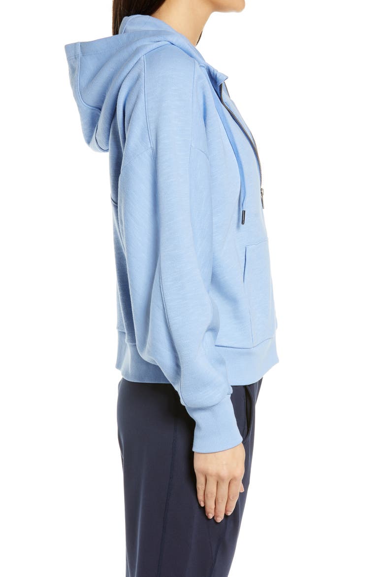 Essentials Full Zip Hoodie, Alternate, color, COAST BLUE