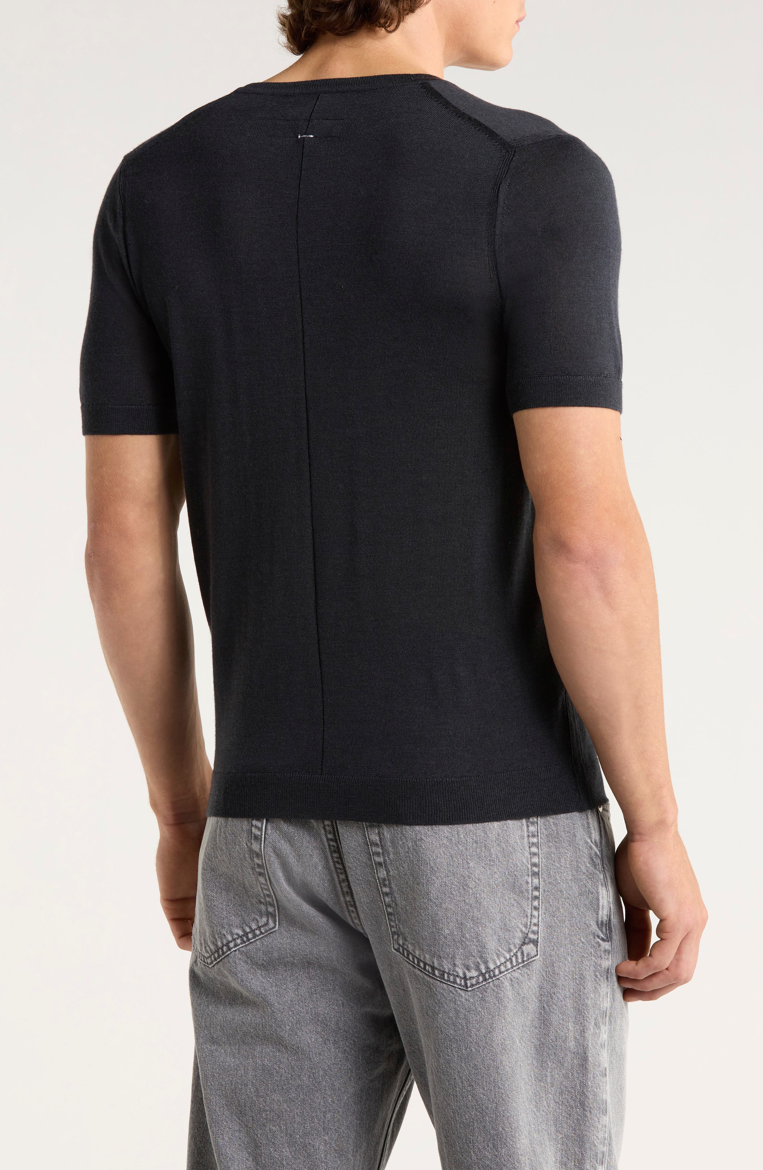 Aulton Short Sleeve Wool Blend Sweater - image 2
