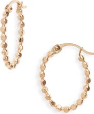 Nashelle Oval Dot Hoop Earrings