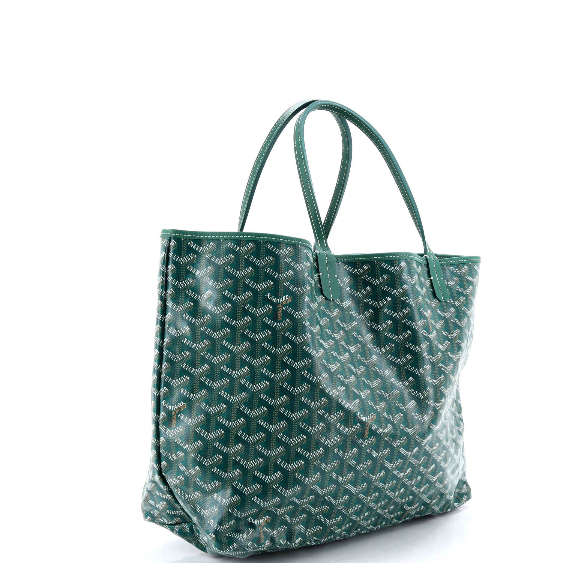 Saint Louis Tote Coated Canvas PM, Alternate, color, Green