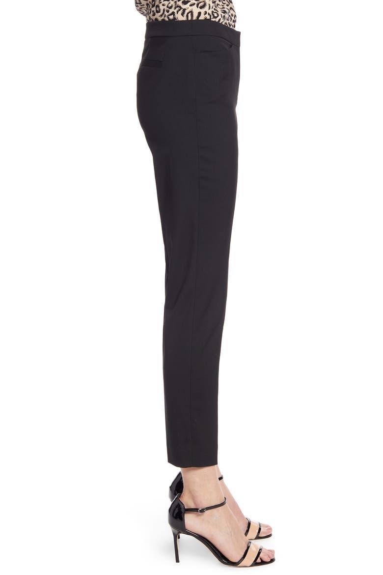 Straight Leg Trousers, Alternate, color, BLACK