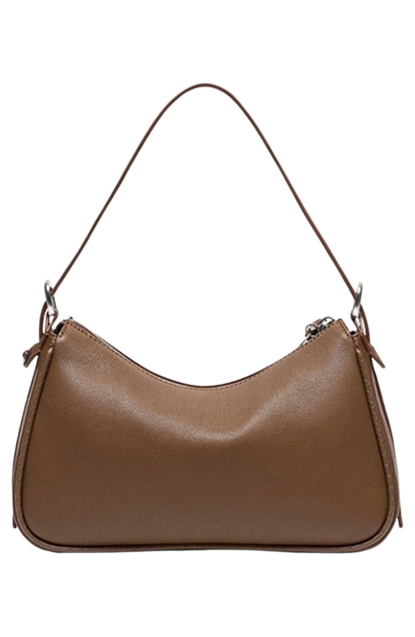 Oryany Small Lauren Leather Shoulder Bag, Alternate, color, Cappuccino