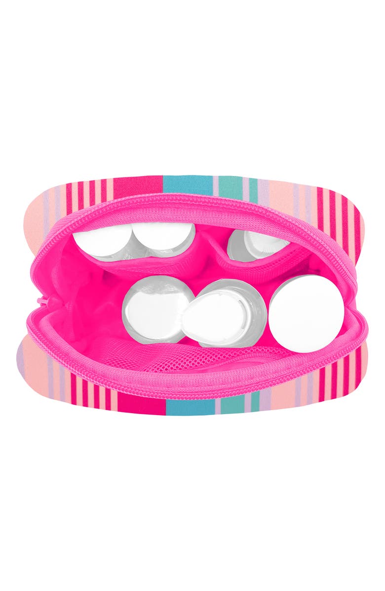 MYTAGALONGS Mini Cosmetics Case, Alternate, color, Sienna Stripe