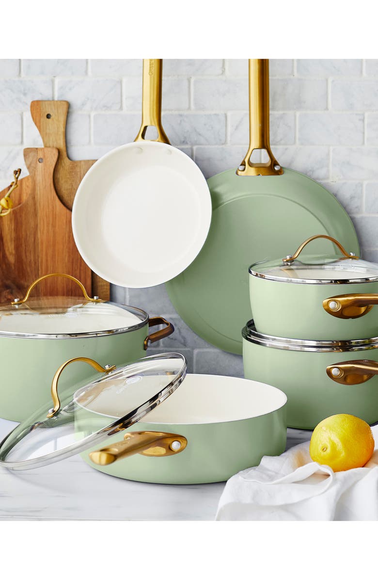 GreenPan Reserve 10-Piece Ceramic Nonstick Pan Set, Alternate, color,