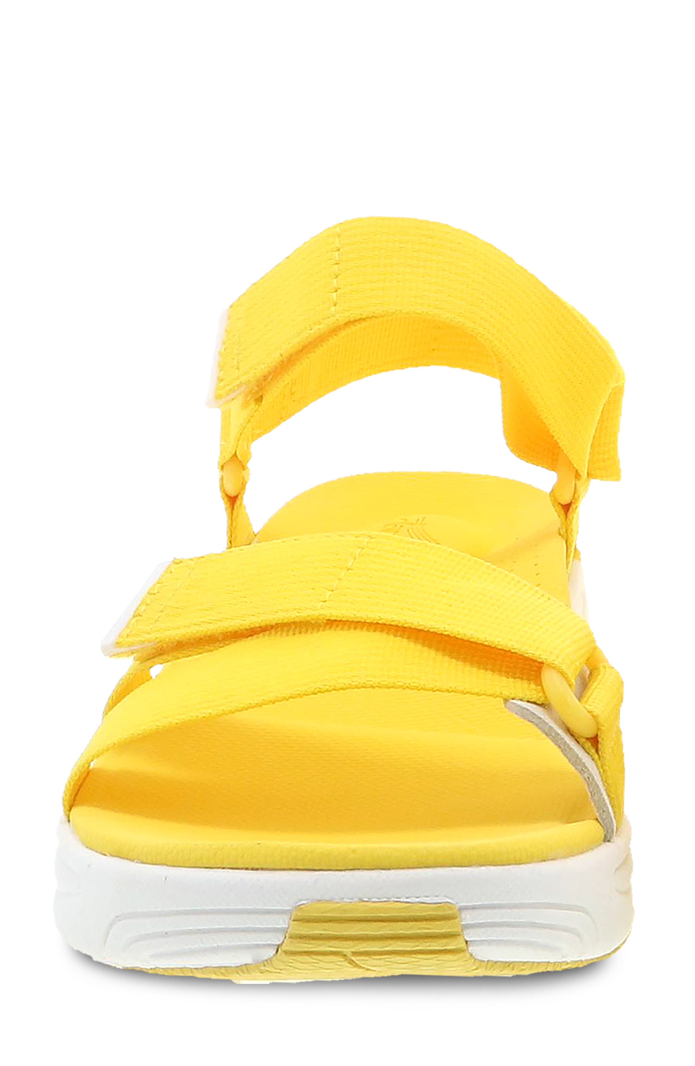 Racquel Ankle Strap Sport Sandal, Alternate, color, YELLOW WEBBING
