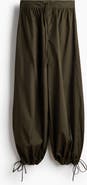H&M Balloon-leg Poplin Pants