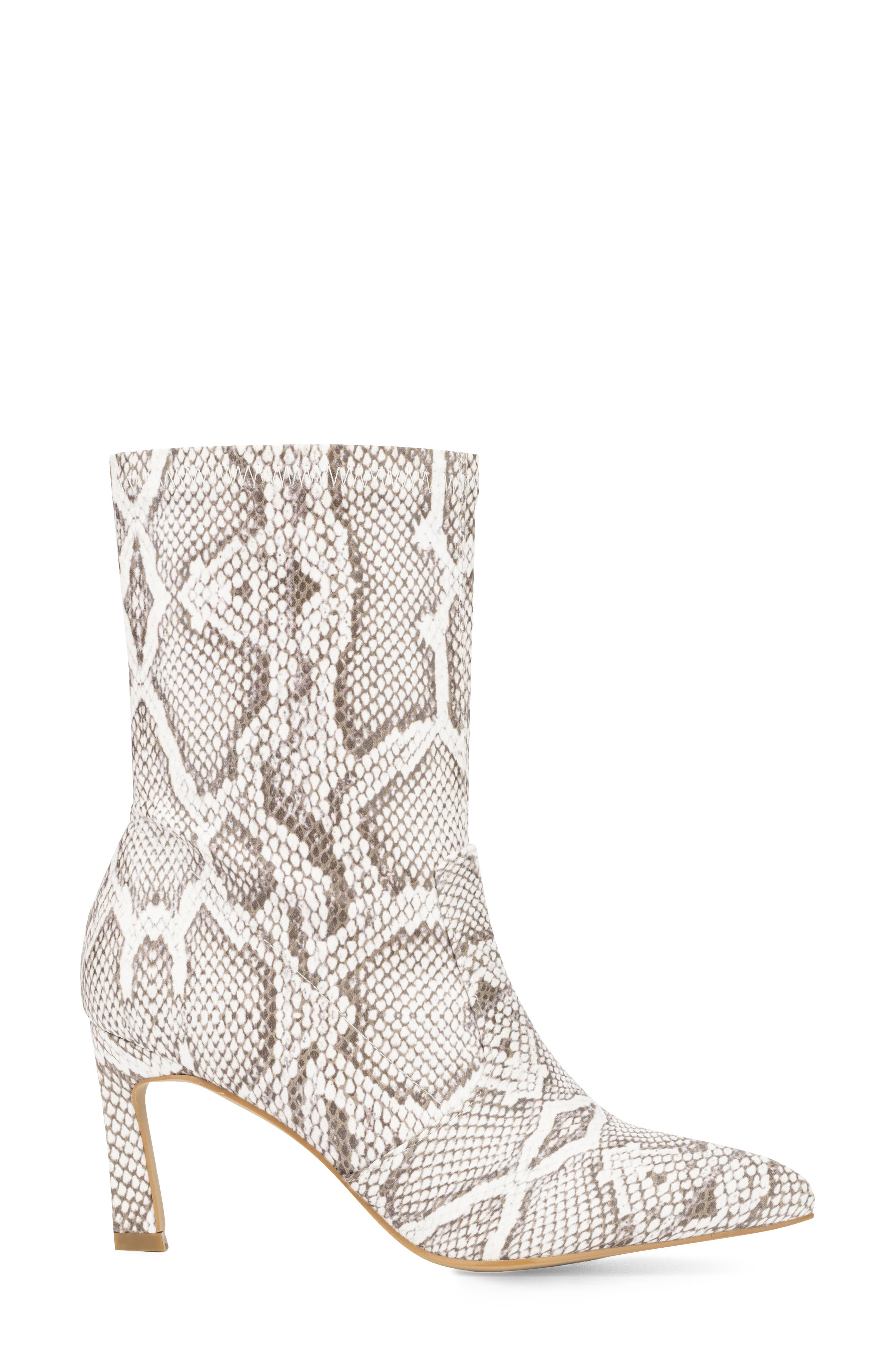 NEW YORK AND COMPANY Xandra Pointed Toe Bootie, Alternate, color, Bone