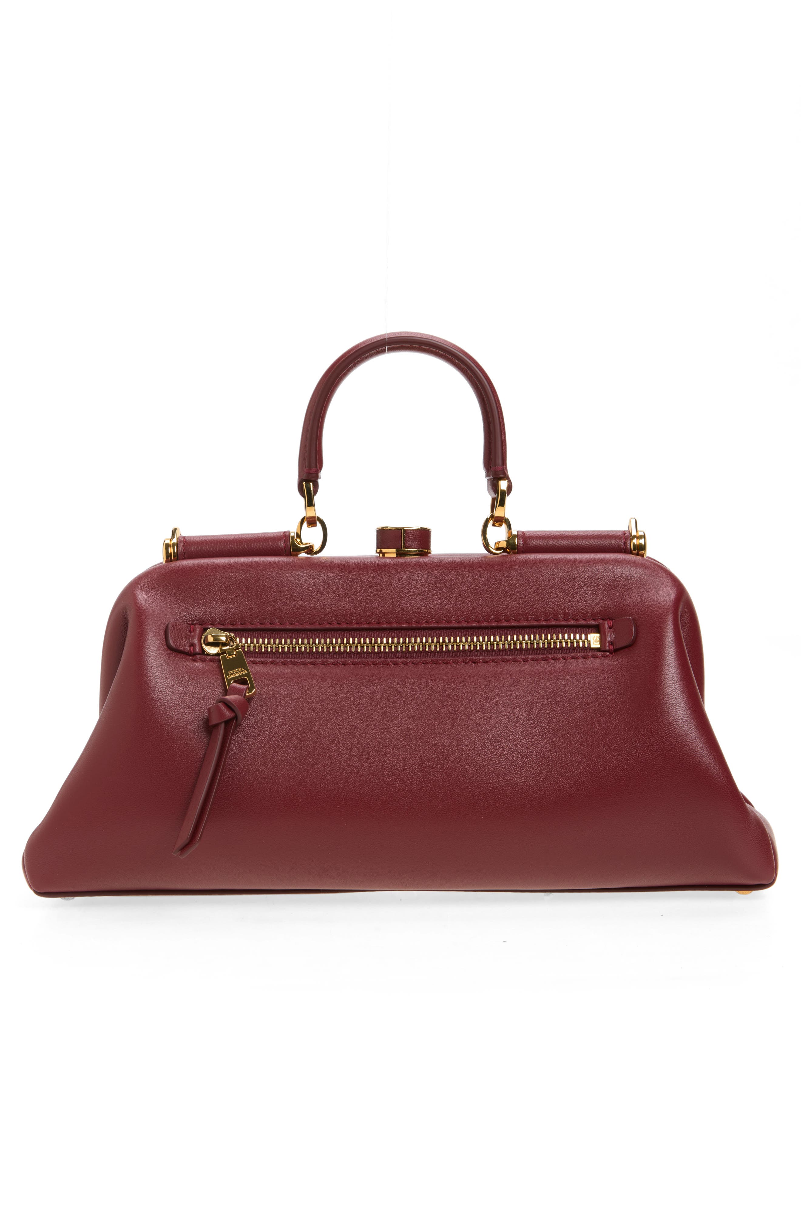 Nappa Leather Handbag, Alternate, color, TONO VINO