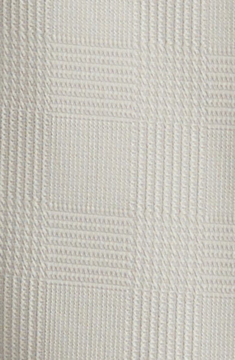 Lafayette 148 New York Grid Plaid Crepe Double Breasted Vest, Alternate, color, Cement