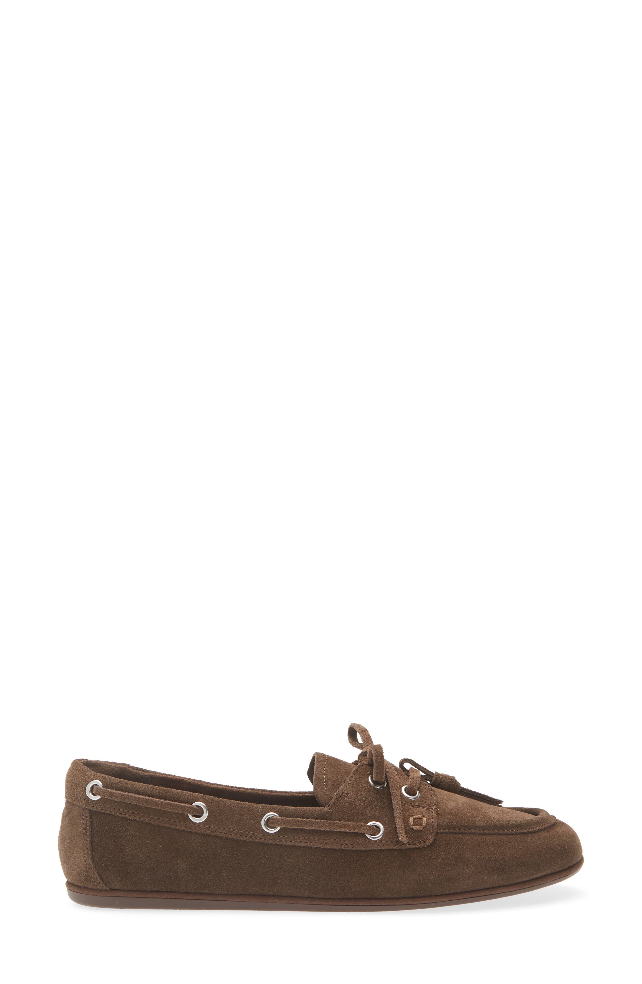 MANGO Lace-Up Loafer, Alternate, color, Chocolate
