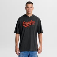 Nike Men's Nike Black Baltimore Orioles Arched Wordmark Tri-Blend Hooded T-Shirt
