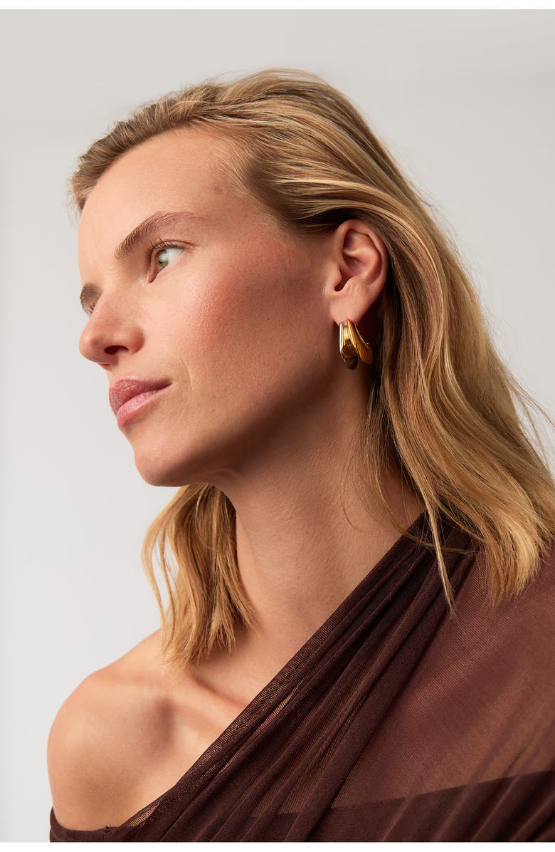 Missoma Mixed Metal Hoop Earrings, Alternate, color, 