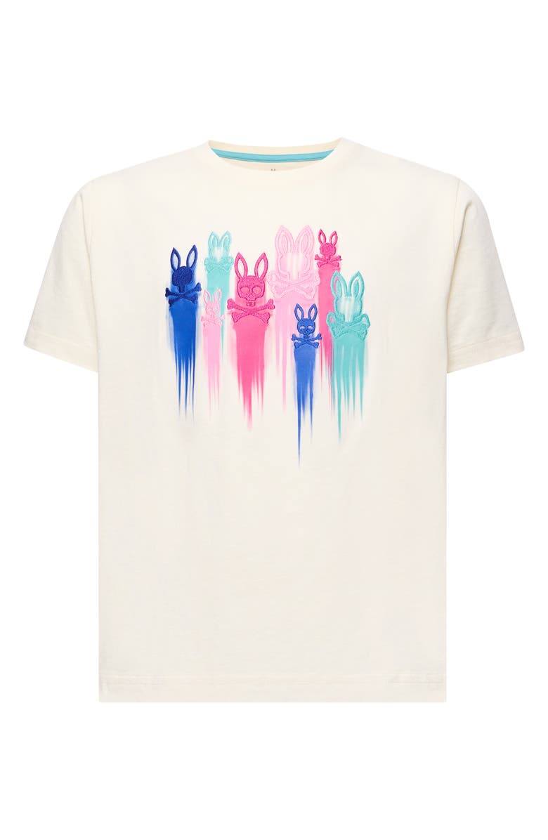 Psycho Bunny Kids' Cosmo Embroidered Graphic T-Shirt, Main, color, Pristine